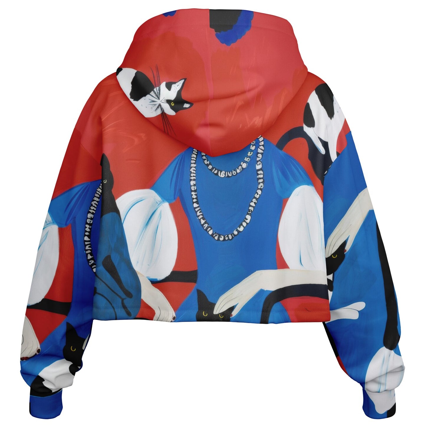 Fashion Dance Cropped Hoodie – Artistic Statement Streetwear - Batty
