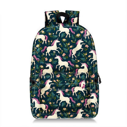 Cartoon Animal Printing Large Capacity Student Schoolbag Printing Backpack