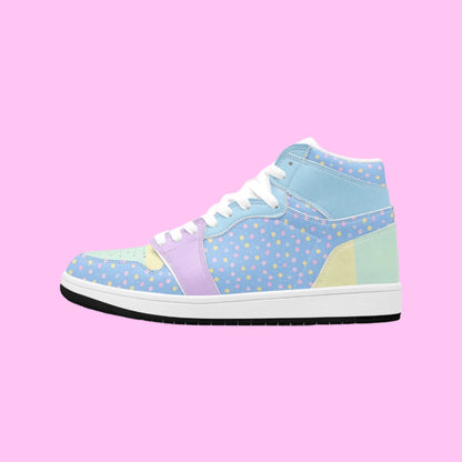 Colorful High-Top Leather Sneakers 352. AJ1