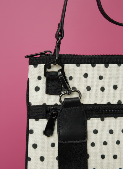 Whimsical Birds Canvas Crossbody Bag - Batty