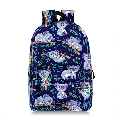 Cartoon Animal Printing Large Capacity Student Schoolbag Printing Backpack