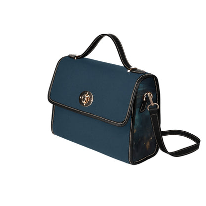 A cute leather school style bag with a comfy strap, with two bunny friends.