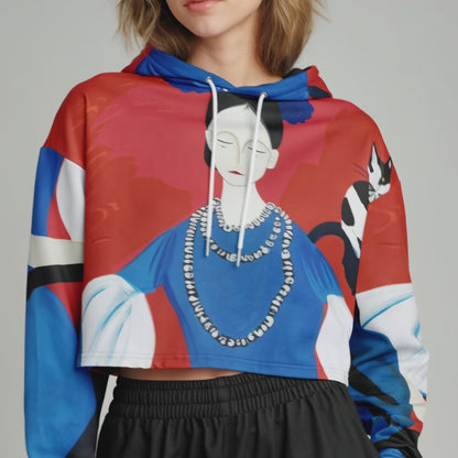 Fashion Dance Cropped Hoodie – Artistic Statement Streetwear