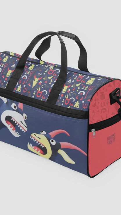 Monster Duffle Bag – Canvas Travel, Gym & Weekender Bag