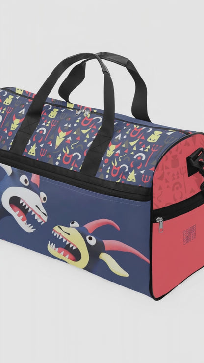 Monster Duffle Bag – Canvas Travel, Gym & Weekender Bag