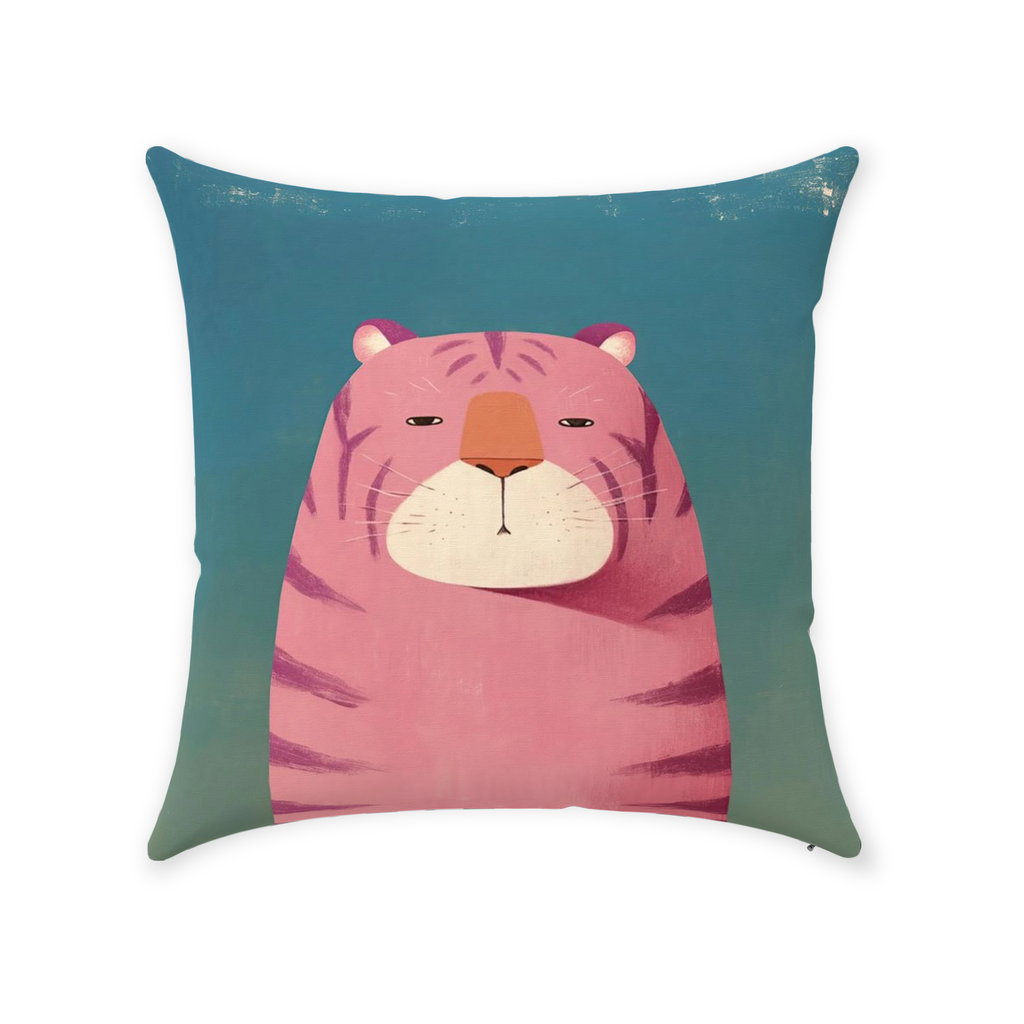 Throw Pillows Pink tiger