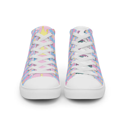 Women’s high top canvas shoes